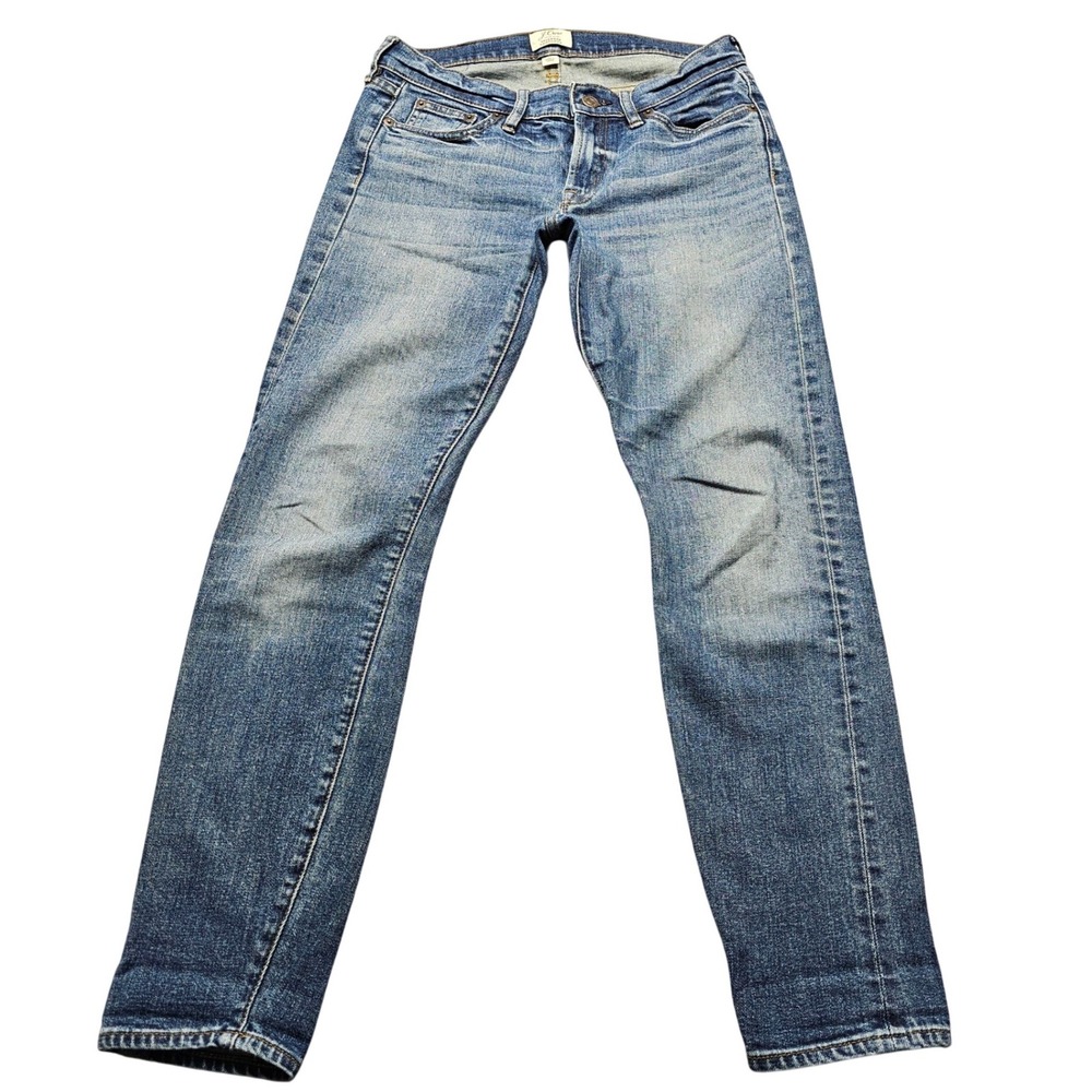 J.Crew Selvedge Toothpick Jeans Womens Size 26 Blue Skinny Mid Rise Denim Pants